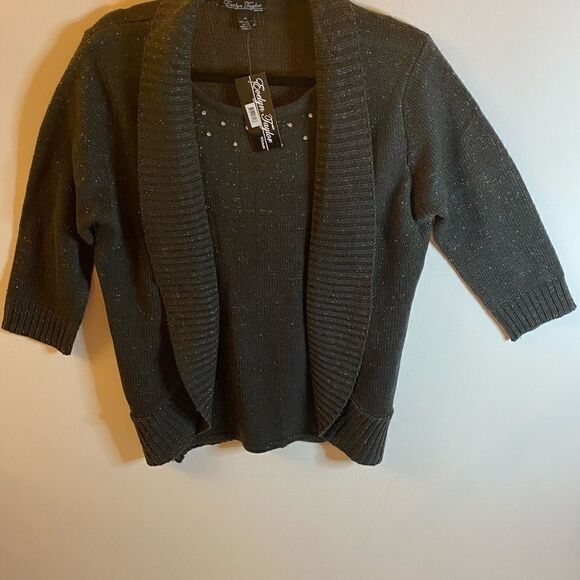 EvelynâTaylorâblackâmetallic âsweatersâCardigans - Picture 7 of 9